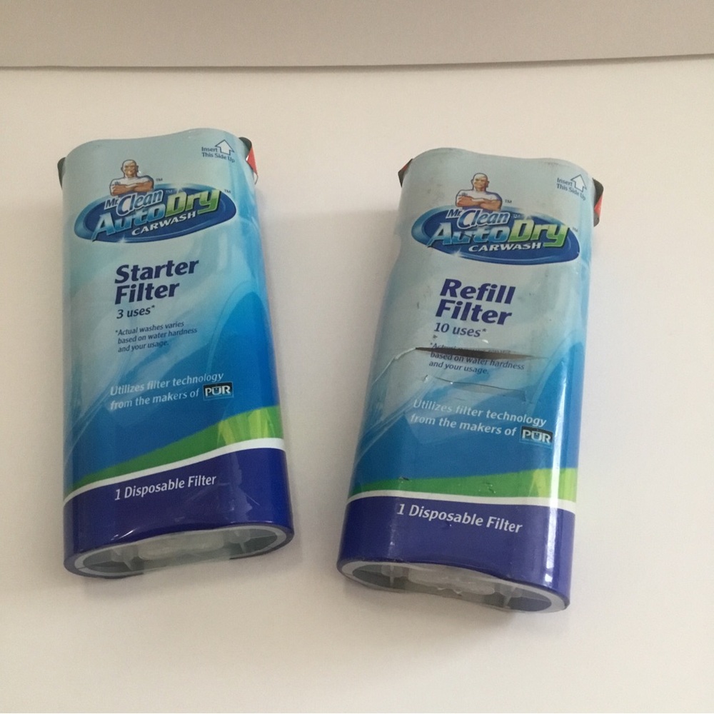 Mr Clean AutoDry Carwash System 10 Uses Refill + 3 Use Starter Disposable Filter